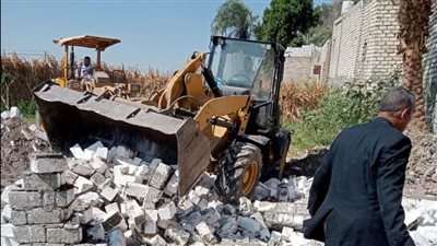 إزالة 27 حالة تعد على أملاك الدولة في 3 مراكز بالمنيا
