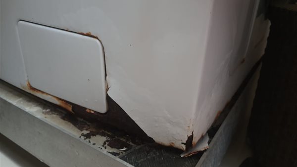 الغسالة التي تضرر