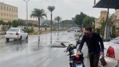 هطول أمطار غزيرة على مدينة نصر بشكل مفاجئ | بث مباشر 