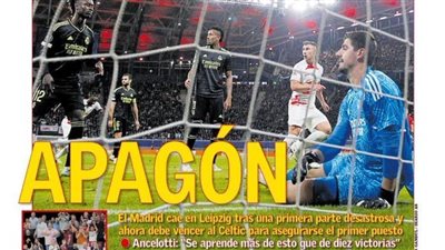 ماذا قالت الصحف الإسبانية على خسارة ريال مدريد أمام لايبزيج؟
