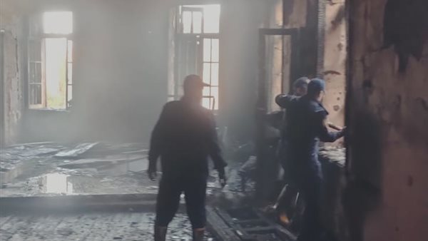 نشوب حريق بمدرسة