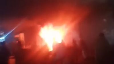 الحماية المدنية بالمنوفية تسيطر على حريق طرمبة بنزين أمام منزل بسمادون