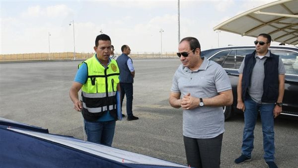السيسي في جولة تفقدية