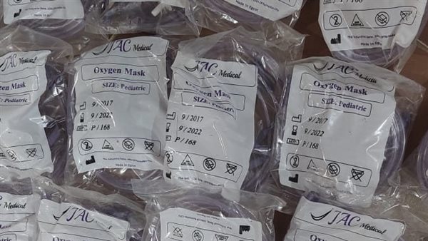 ضبط 1000 ماسك أكسجين