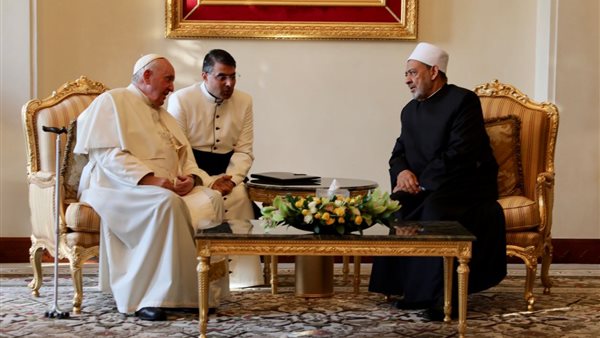 جانب من لقاء البابا