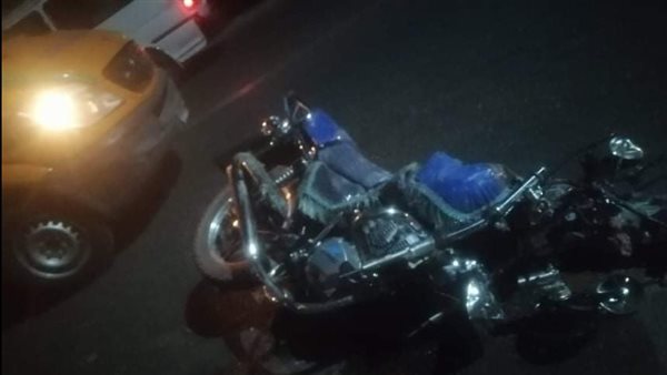 تصادم سيارة ودراجة