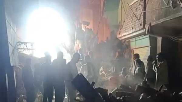 حادث انهيار منزلين