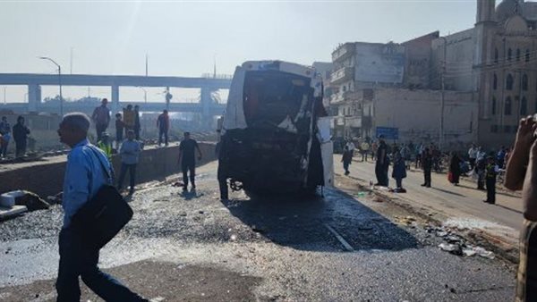 الأتوبيس بعد الحادث