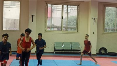 استمرار تدريبات أبطال المصارعة من أبناء المشروع القومي للموهبة والبطل الأوليمبي بالقليوبية