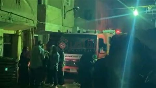 حريق عقار إمبابة