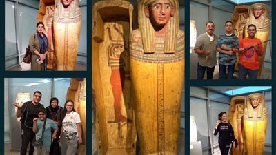 متحف مطار القاهرة يعرض تابوت آرتي حور