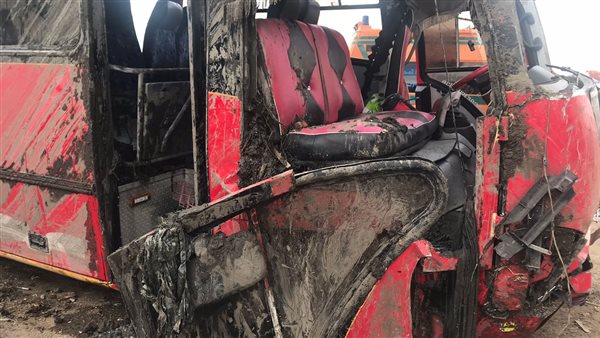 جانب من الحادث 