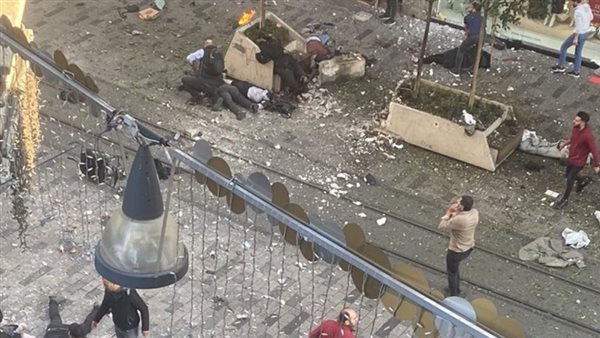 آثار الحادث في أسطنبول