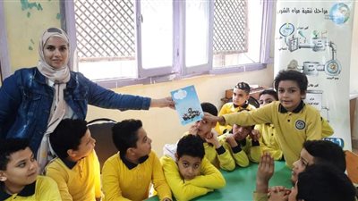 مياه الجيزة: حث طلاب المدارس على استخدام السلوكيات الصحيحة والتعريف بأثر التغيرات المناخية