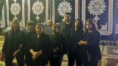 5 مشاهد من جنازة وعزاء الفنان سامي فهمي بالإسكندرية