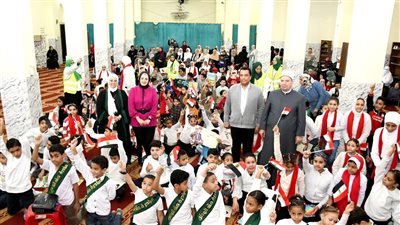 البرنامج التثقيفي للطفل| الأوقاف تنشر صورا لـ الأطفال بمسجد موسى بن نصير في الجيزة