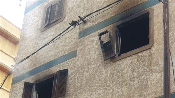 حريق شقة سكنية