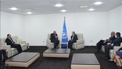  مفاوضات COP27.. شكري يلتقي الأمين العام للأمم المتحدة ووزير المناخ الياباني