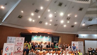 التضامن تسلم 1000 جهاز لاب توب للطلاب ذوي الإعاقة البصرية بجامعة حلوان