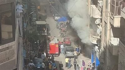 السيطرة على حريق بمحل تجاري في الإسكندرية
