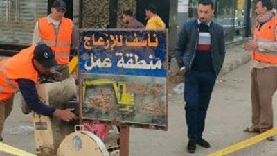 بدء أعمال تطوير شارعي القومية والأمن الغذائي بالشرقية | صور