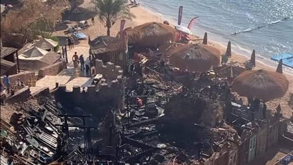 حريق كافتيريا شهيره