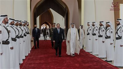 الرئيس السيسي يغادر قطر بعد حضوره حفل افتتاح كأس العالم