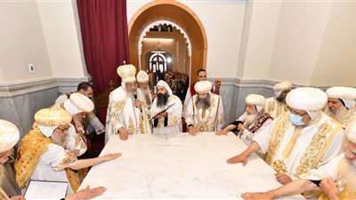 البابا تواضروس يدشن كنيسة الملاك البحري في حدائق القبة