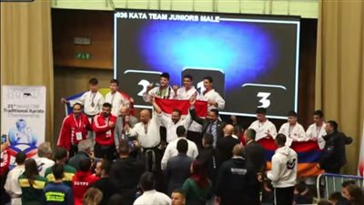 أبناء مركز شباب بيجام للكاراتيه يحققون المراكز الأولى فى بطولة العالم بسلوفينيا