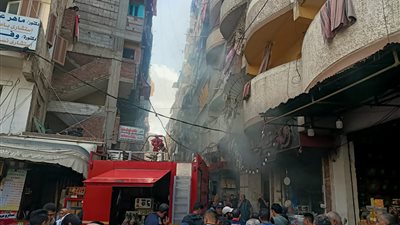 السيطرة على حريق بسوبر ماركت في الإسكندرية دون إصابات 