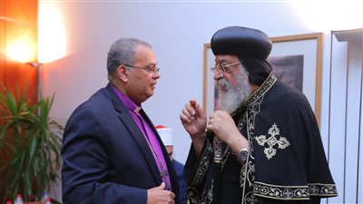 البابا تواضروس خلال لقائه رئيس الطائفة الإنجيلية يؤكد رفضه التام أي تصريحات تتعلق بقضايا الزواج الإنجيلي