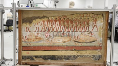 بعد الانتهاء من ترميمها.. تعرف على اللوحات الأثرية المعروضة بالمتحف المصري الكبير | صور