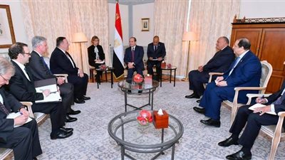 السيسي لوزير خارجية أمريكا: تسوية الأزمة الليبية تأتي بمسارات واضحة