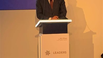 وزير الرياضة يحضر فعاليات قمة قادة الرياضيين العالميين بأبو ظبي (صور)