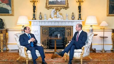الأمير ويليام يشيد بدور مصر في الشرق الأوسط خلال لقائه السيسي