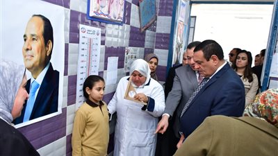 انطلاق المبادرة الرئاسية لعلاج أمراض سوء التغذية بمدارس البحيرة (صور)