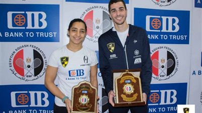 علي فرج ورنيم الوليلي يتوجان بلقب بطولة الجمهورية للاسكواش