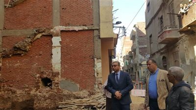 انهيار منزل من 4 طوابق في طنطا.. ونائب المحافظ يشكل لجنة للمعاينة (صور)
