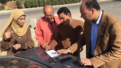 البدء في عمل جسات بطريق العجميين طبهار جردو بالفيوم تمهيدًا لتوصيل الغاز الطبيعي ورصفه