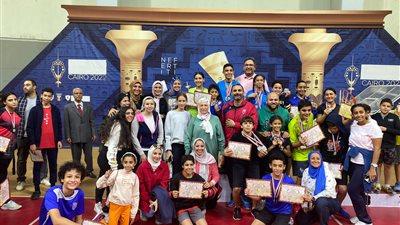 الزهور يحصد 16 ميدالية في بطولة الجمهورية للريشة الطائرة زوجي تحت 13 و15 سنة