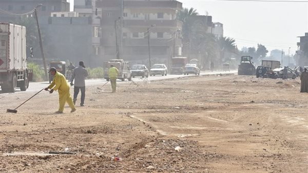أعمال الرصف الجارية