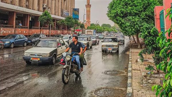 سقوط أمطار بأسيوط