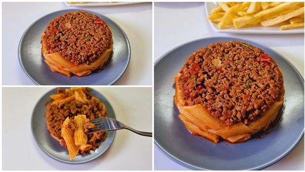 طريقة عمل طاجن المكرونة