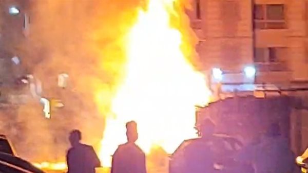 حريق كشك غاز بمطروح