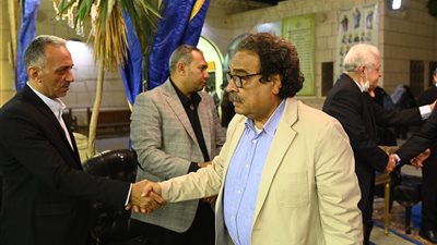 فريد زهران ويحيى قلاش وعبد الحليم قنديل يؤدون واجب العزاء في أمين إسكندر
