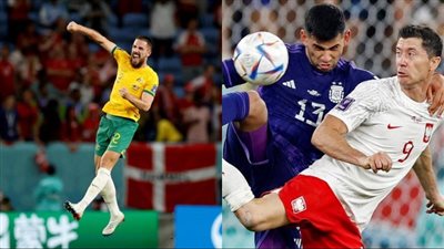  صور من كأس العالم 2022.. وجه ليفاندوفسكي الغريب ولاعب أسترالي يسير على الهواء