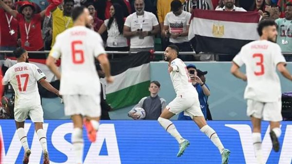 احتفال لاعبي المغرب