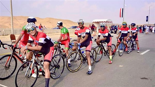 لاعبو منتخب مصر للدراجات