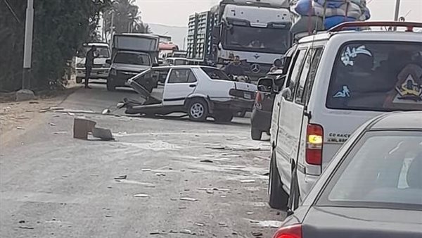 حادث تصادم بأسيوط