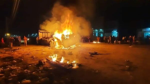 نشوب حريق هائل في